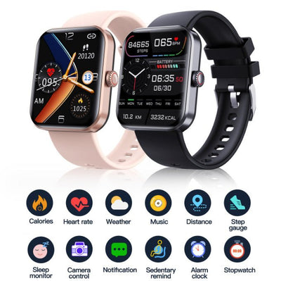 F57L sports wristband heart rate blood pressure monitoring body temperature information push Bluetooth smart watch - Finesse for All:infoshopstore.fitnessforall.com.uk