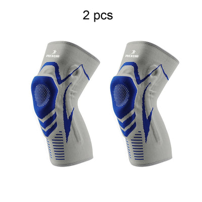 Basketball Knee Pads with Support Silicon Padded Elastic Non-slip Patella Brace Kneepad for Fitness Gear Protector Tennis