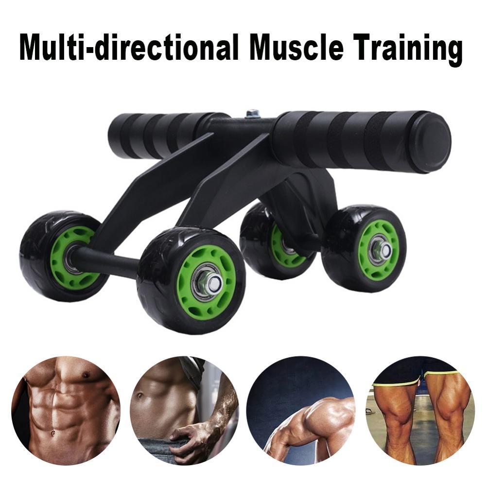 Four-Wheel Ab Roller for Home Fitness