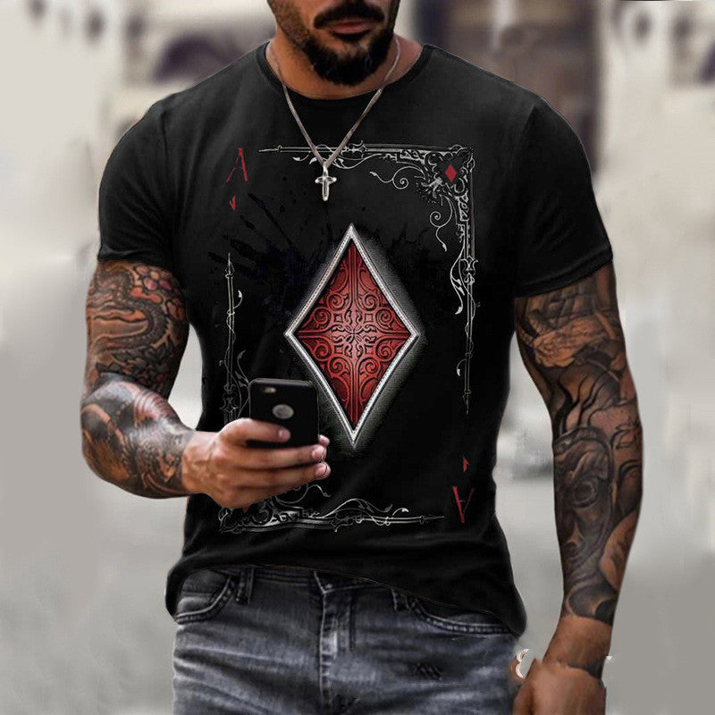 Men’s Playing Card Print T-Shirt
