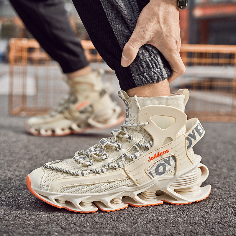 High-Top Men’s Thick-Soled Sneakers