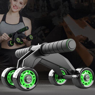 Four-Wheel Ab Roller for Home Fitness