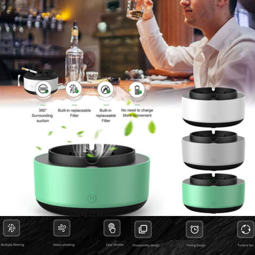 Smoke Removal Air Purification Ashtray Anion Purification Practical Automatic Purifier Ashtray  price under$40 Portable Gadgets For Car Ashtray