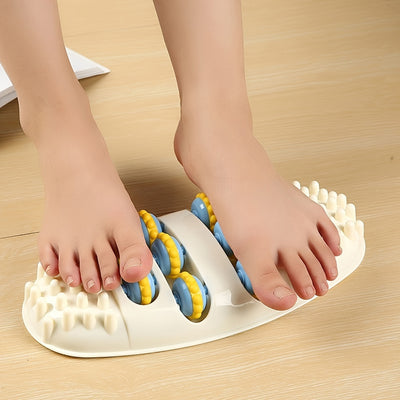 Wooden Dual Foot Massager Roller