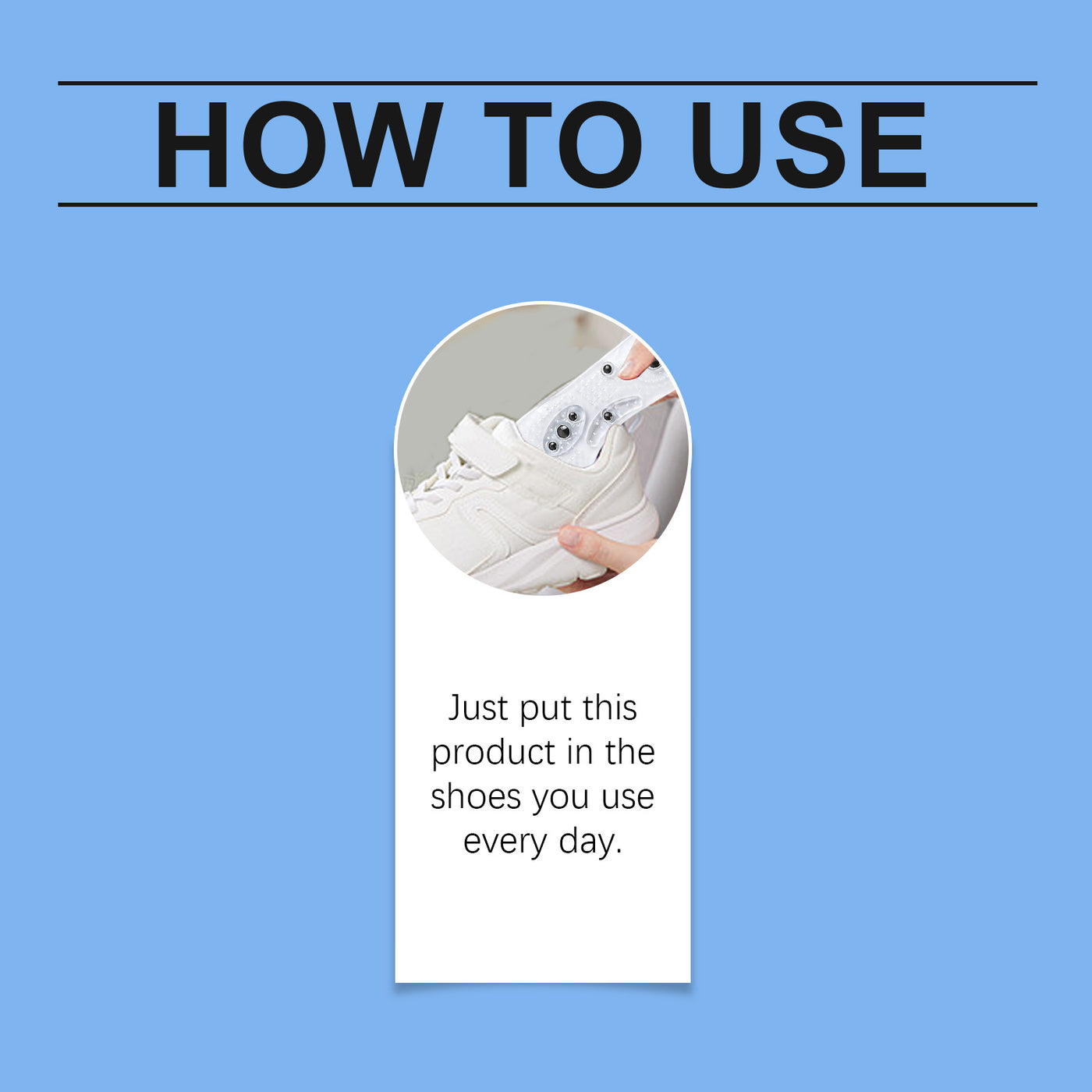 Comfortable Massage Insoles Leg Repair Raised Invisible Support Durable Lightweight Massage Insoles