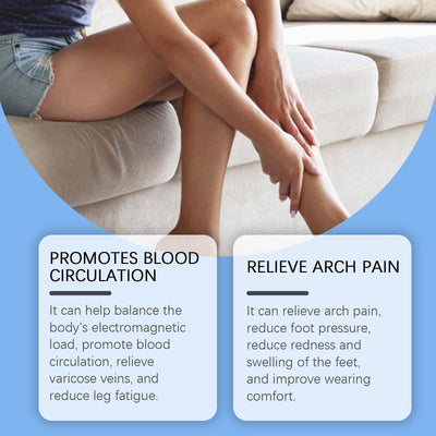 Comfortable Massage Insoles Leg Repair Raised Invisible Support Durable Lightweight Massage Insoles