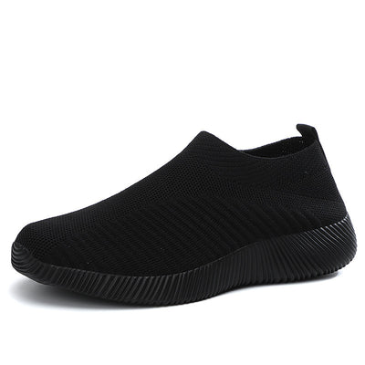 Flying Knit Sneakers Men's Mesh White Shoes Black Casual Sneakers under$30