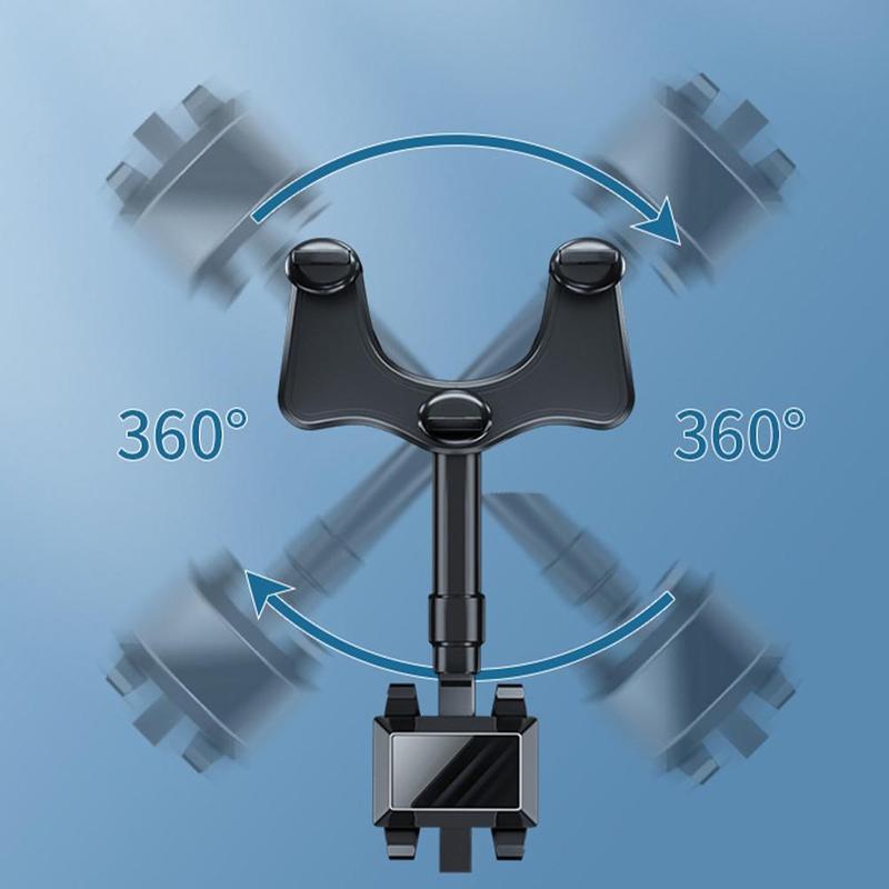 Rearview Mirror Phone Holder For Car Rotatable And Retractable Car Phone Holder Multifuncti under $50onal 360 Rear View Mirror Phone Holder Suitable For All Mobile Phones And All Car