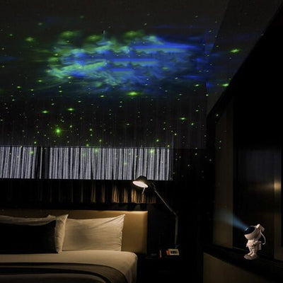 Creative Astronaut Galaxy Starry Sky Projector Nightlight USB Atmospher Bedroom Table Lamp - Finesse for All:infoshopstore.fitnessforall.co.uk
