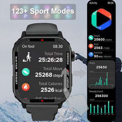 Bluetooth Sports Smartwatch with Health Monitor