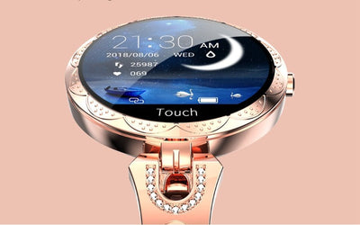 Fashion Women's Smart Watch Waterproof Wearable Device Heart Rate Monitor Sports Smartwatch for Women Ladies - Finesse for All:infoshopstore.fitnessforall.com.uk