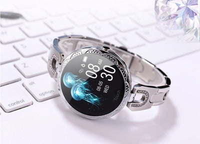 Fashion Women's Smart Watch Waterproof Wearable Device Heart Rate Monitor Sports Smartwatch for Women Ladies - Finesse for All:infoshopstore.fitnessforall.com.uk