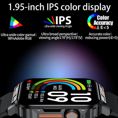 L81 Outdoor Sports Square Smartwatch Answer Call Big Battery Fitness Tracker Waterproof Smartwatch Men For IOS Android - Finesse for All:infoshopstore.fitnessforall.com.uk