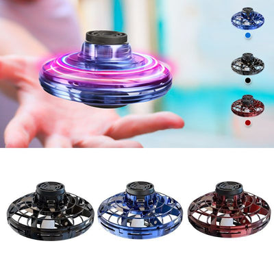 Mini Fingertip Gyro Interactive Decompression Toy Drone LED UFO Type Flying Helicopter Spinner Toy Kids - Finesse for All:infoshopstore.fitnessforall.com.uk