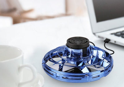 Mini Fingertip Gyro Interactive Decompression Toy Drone LED UFO Type Flying Helicopter Spinner Toy Kids - Finesse for All:infoshopstore.fitnessforall.com.uk