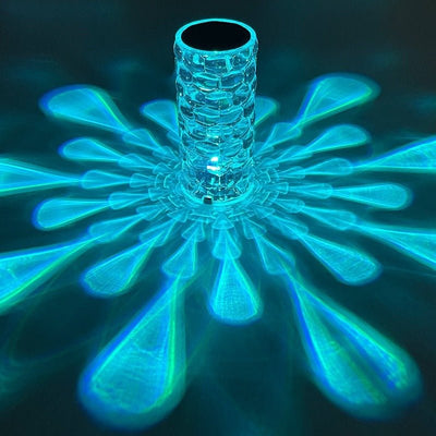 Nordic Crystal Lamp USB Table Lamps Bedroom Touch Dimming Atmosphere Diamond Night Light Rose Projector Lamp Decor - Finesse for All:infoshopstore.fitnessforall.co.uk