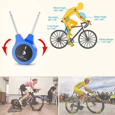 RISK Road Bicycle Airship - Fitting Knee Joint Angle Measuring Protractor for Bike Riding Posture - Finesse for All:infoshopstore.fitnessforall.com.uk