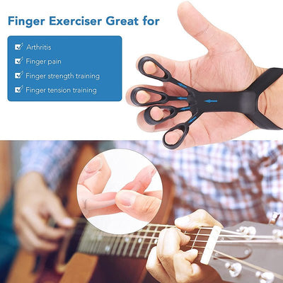 Silicone Grip Device Finger Exercise Stretcher Arthritis Hand Grip Trainer Strengthen Rehabilitation Training To Relieve Pain - Finesse for All:infoshopstore.fitnessforall.com.uk