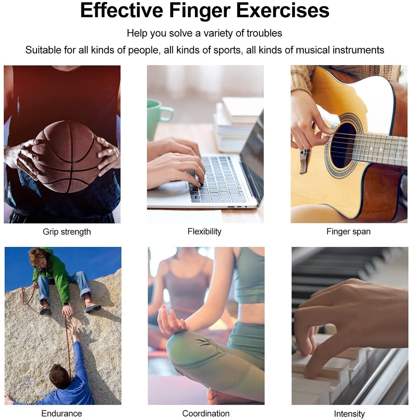 Silicone Grip Device Finger Exercise Stretcher Arthritis Hand Grip Trainer Strengthen Rehabilitation Training To Relieve Pain - Finesse for All:infoshopstore.fitnessforall.com.uk