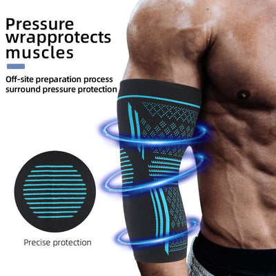 Sports elbow protection with four - way elastic pressure knitted breathable nylon elbow protection - Finesse for All:infoshopstore.fitnessforall.com.uk