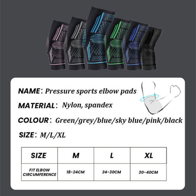 Sports elbow protection with four - way elastic pressure knitted breathable nylon elbow protection - Finesse for All:infoshopstore.fitnessforall.com.uk